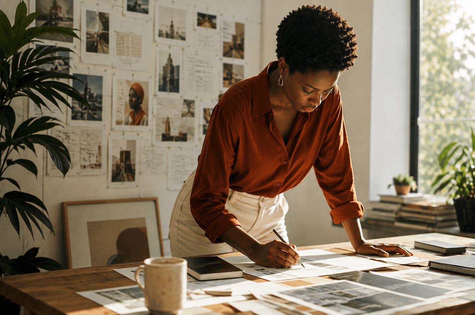 Sunlit Creative Studio Workspace