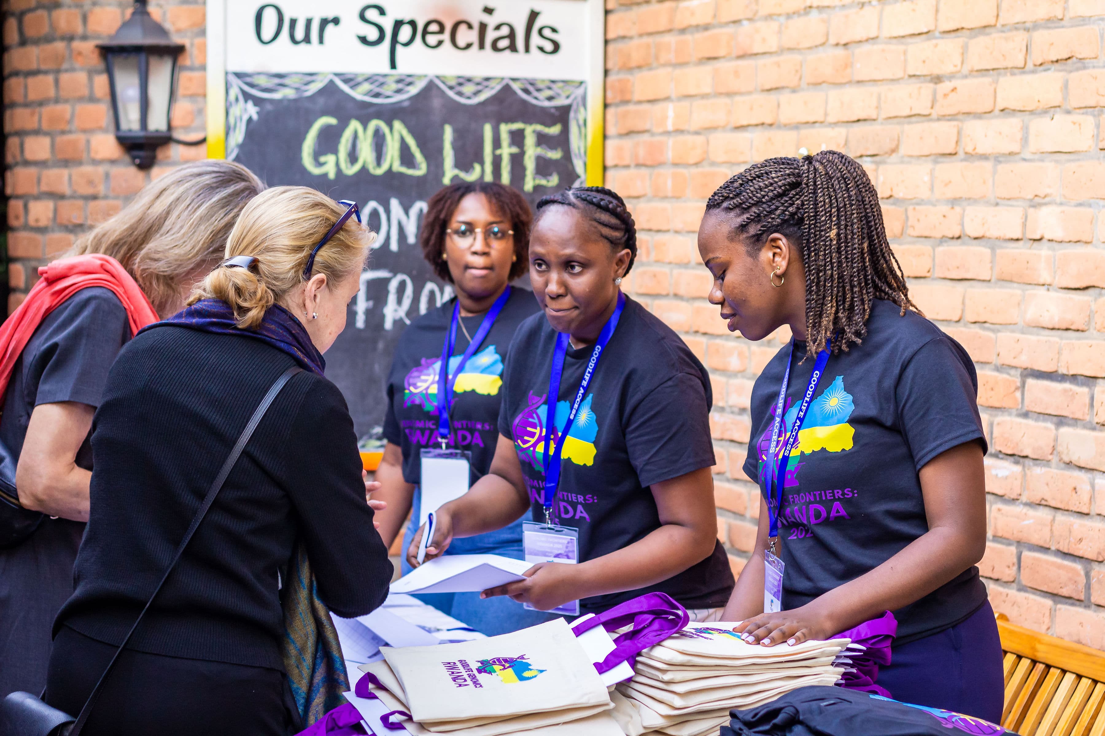 Branded Goodlife event during participants registration